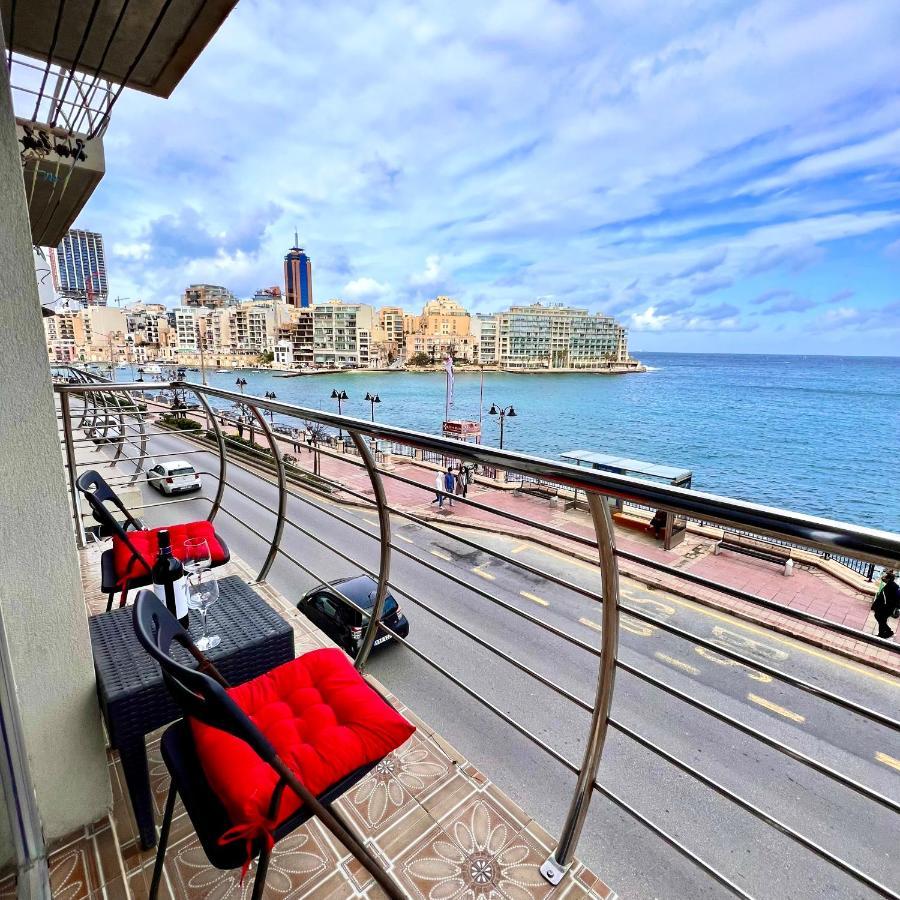 F2 - Lovely Two Bedrooms Flat Sea View, St Julians St. Julian's Exterior foto