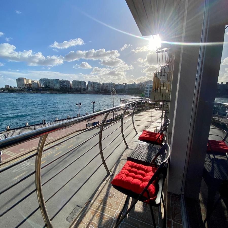 F2 - Lovely Two Bedrooms Flat Sea View, St Julians St. Julian's Exterior foto