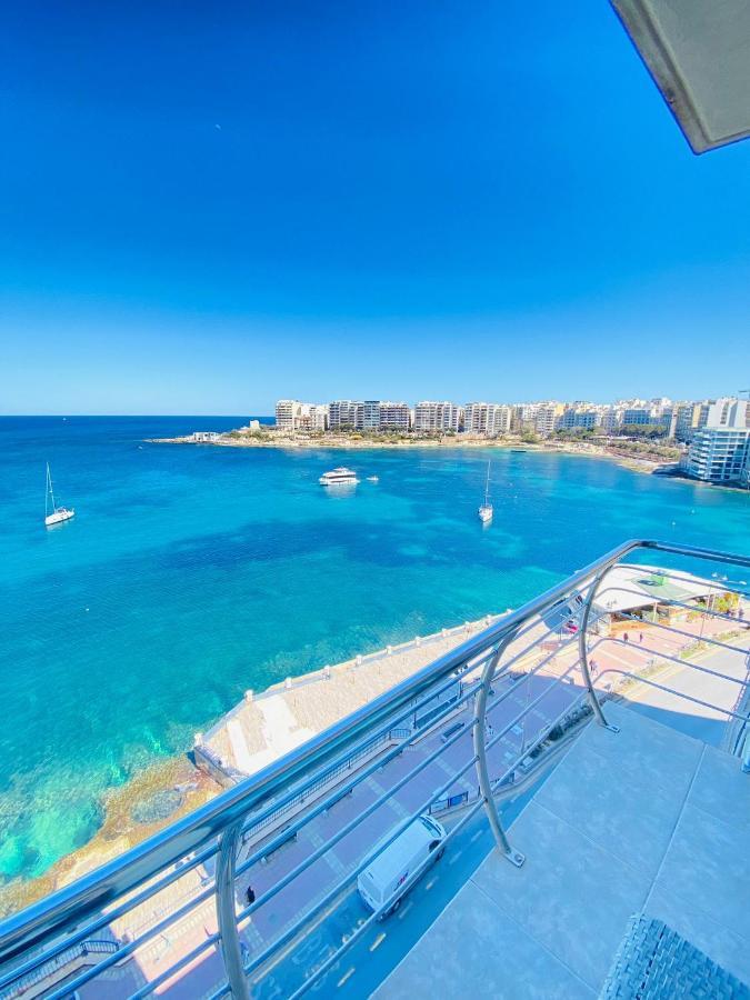 F2 - Lovely Two Bedrooms Flat Sea View, St Julians St. Julian's Exterior foto