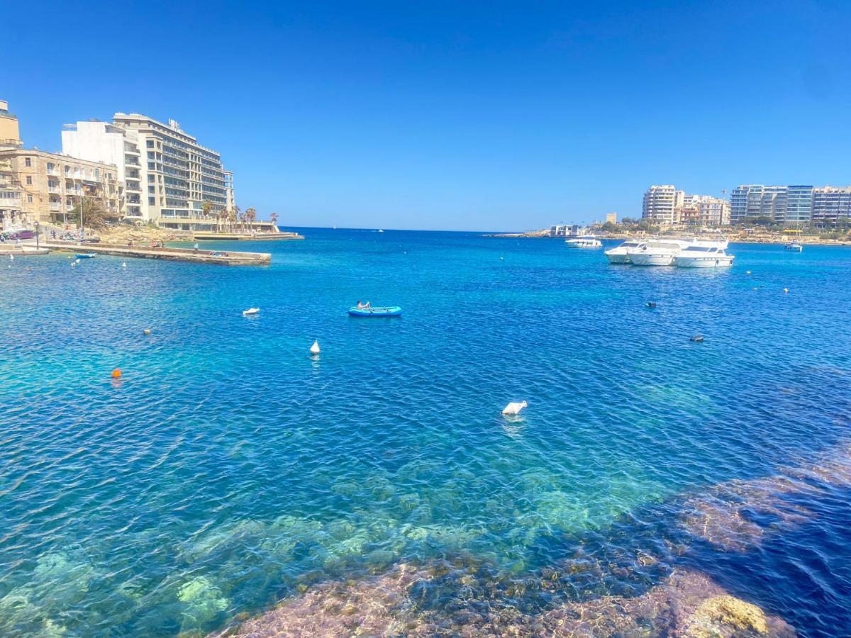 F2 - Lovely Two Bedrooms Flat Sea View, St Julians St. Julian's Exterior foto